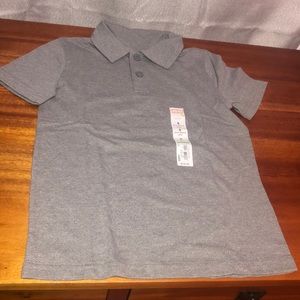Jumping Beans Boys Gray Short Sleeve Polo Shirt | Size 5 | NWT